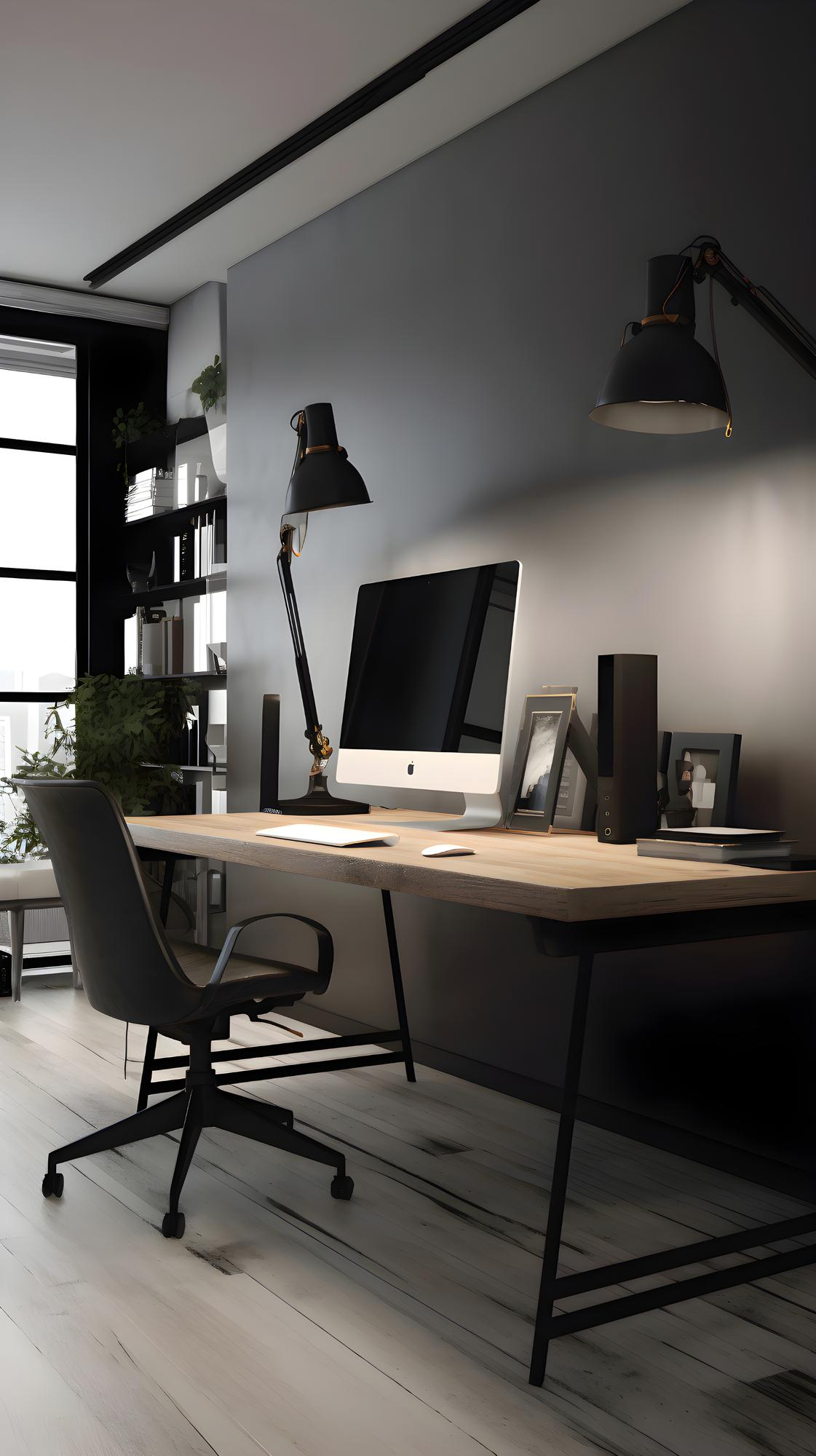interior-de-escritorio-elegante-com-moveis-modernos-computador-e-outros-itens-na-mesa interior-de-escritorio-elegante-com-moveis-modernos-computador-e-outros-itens-na-mesa